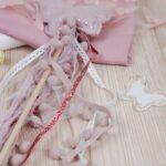 DIY Stoffe Mix - Pomponborte - Zauberstab - Bänder