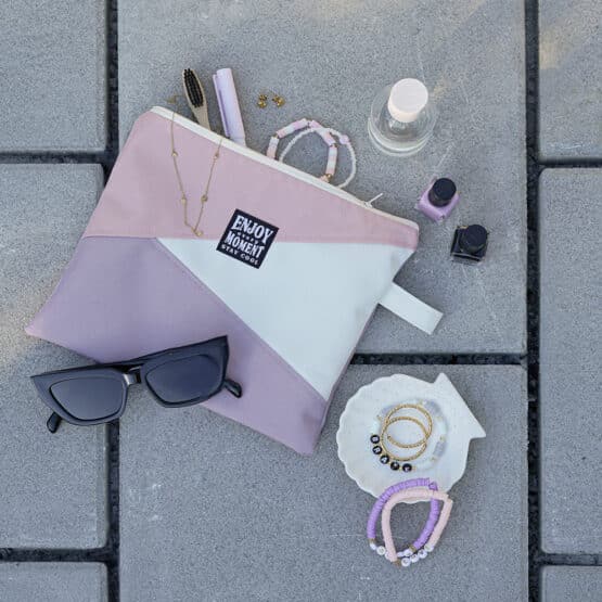 DIY Stoffe - Inspiration - Kosmetiktasche Geometrisch