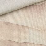 Leichter Canvas in Leinenoptik – Aquarell Berge – Dunkles Natur Melange