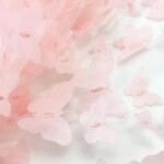 Tüllstoff – Schmetterlinge – Zartrosa