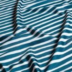 Badestoff - LSF 50 - Painted Stripes - Marineblau/Weiß