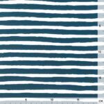 Badestoff - LSF 50 - Painted Stripes - Marineblau/Weiß