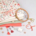 DIY Stoffe Mix - Stickschere - Label - Garn - Sticktwist - Stickrahmen