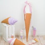 DIY Stoffe- Inspiration - Schultüten Paket – Eiscreme - Softeis Kissen