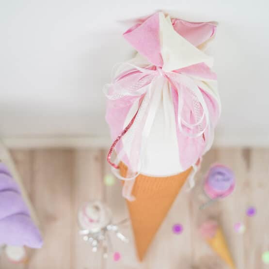 DIY Stoffe- Inspiration - Schultüten Paket – Eiscreme - Organzaband - Satinband