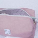 DIY Stoffe Inspiration - Kulturbeutel - Handarbeitstasche - Canvas Helles Altrosa