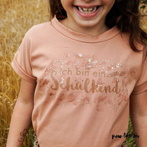 DIY Stoffe Outfit - Schulanfang - Shirt Finn - Plott - Stoffmalfarbe