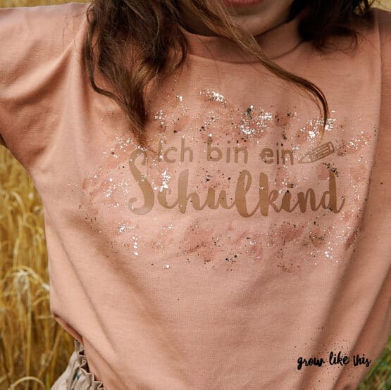 DIY Stoffe Outfit - Schulanfang - Shirt Finn - Plott - Stoffmalfarbe