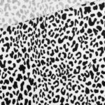 Rippenjersey - Leo - Warmweiß/Schwarz