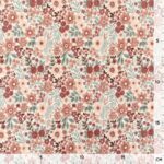 Rippenjersey - Tender Flowers - Cremeweiß