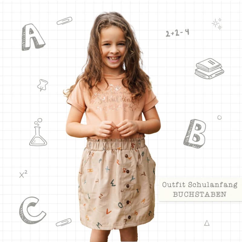 Schulanfang Outfits Paket Buchstaben