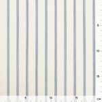 Cretonne - Schmale Streifen Rauchblau - Natur Sprenkel