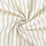 Cretonne - Schmale Streifen Camel - Natur Sprenkel