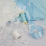 DIY Stoffe Mix - Satinband - Garne - Tüll Schmetterlinge