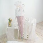 DIY Stoffe Inspiration - Schultüten Paket – Pastell-Röschen - Buchstaben Perlen