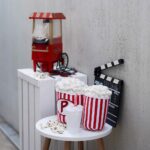 Diy Stoffe Inspiration - Popcorn - Paket Rot Weiss - Streifen