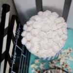 Diy Stoffe Inspiration - Popcorn - Paket Mint Weiss - Streifen