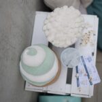 Diy Stoffe Inspiration - Popcorn - Paket Mint Weiss - Streifen - Softeis