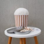 Diy Stoffe Inspiration - Popcorn - Paket Zimt Weiss - Streifen - Softeis