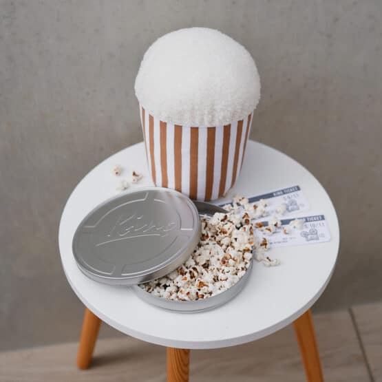 Diy Stoffe Inspiration - Popcorn - Paket Zimt Weiss - Streifen - Softeis