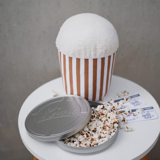 Diy Stoffe Inspiration - Popcorn - Paket Zimt Weiss - Streifen - Softeis