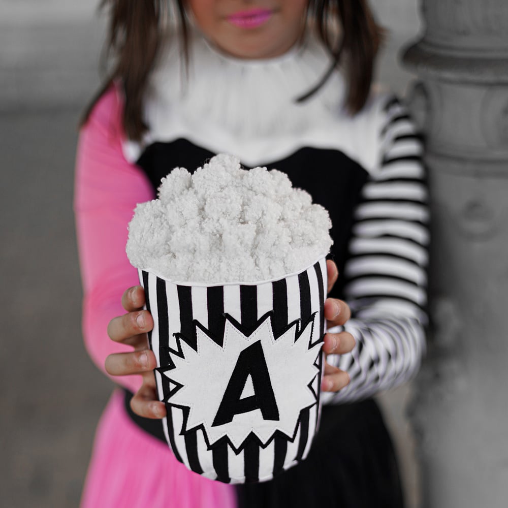 Diy Stoffe Inspiration - Popcorn - Paket Streifen Schwarz /Weiss - Harlekin