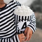Diy Stoffe Inspiration - Popcorn - Paket Streifen Schwarz /Weiss - Pantomime