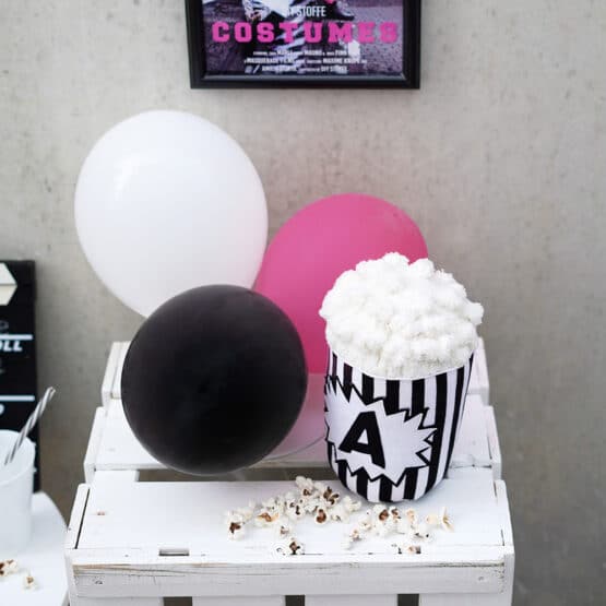 Diy Stoffe Inspiration - Popcorn - Paket Streifen Schwarz /Weiss