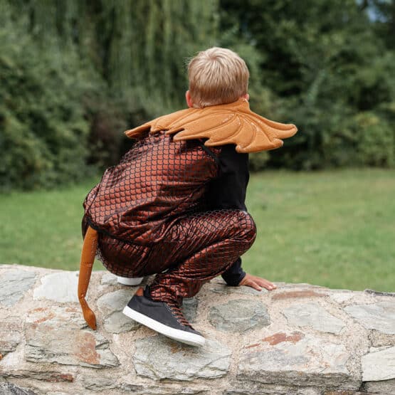 DIY Stoffe Inspiration - Kostüm - Fasching - Kupfer Drache - Schuppen - Schwanz