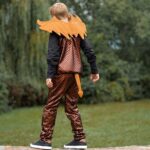 DIY Stoffe Inspiration - Kostüm - Fasching - Kupfer Drache - Schuppen - Schwanz