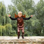 DIY Stoffe Inspiration - Kostüm - Fasching - Kupfer Drache - Flügel - Schuppen