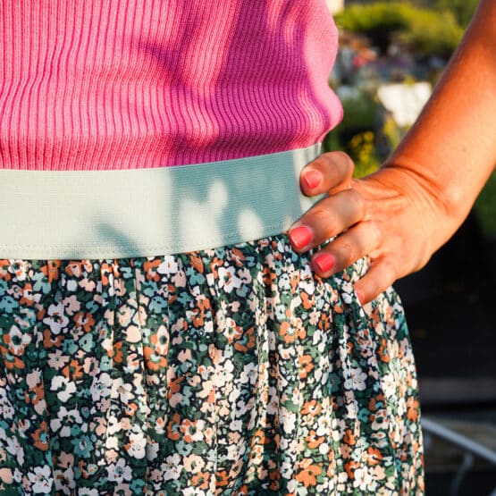 DIY Stoffe Outfit - Gummiband - Viskose Flowers