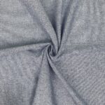 Jeans Baumwoll Flanell – Denimblau/Weiß – Melange