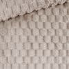 Waben Kuschelfleece - Plüsch - Smoky Beige