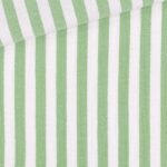 Musselin – Streifen – Palmengrün/Warmweiß