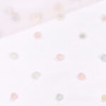 Tüllstoff - Helles Rosa mit Pastell-Röschen