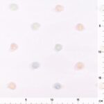 Tüllstoff - Helles Rosa mit Pastell-Röschen