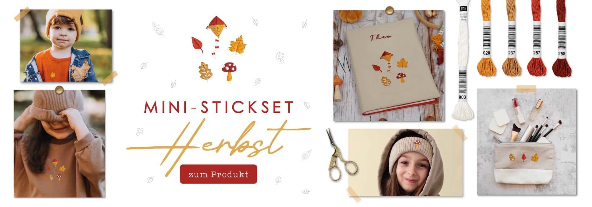 Banner Herbst Stickset