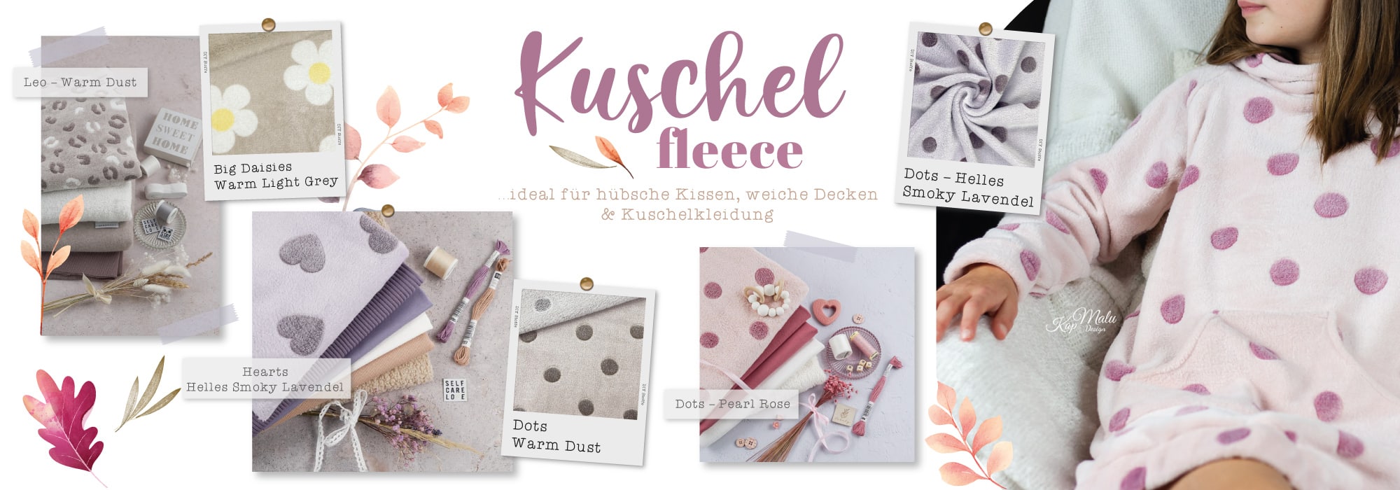 Gemusterte Kuschelfleece