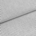 Baumwollstoff - Schwarz / Weiß 3 mm Streifen