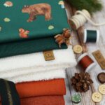 DIY Stoffe Mix - Garne - Label - Knopf - Reißverschluss