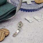 DIY Stoffe Mix - Schieber - Label - Knöpfe