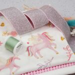 DIY Stoffe Mix - Gummiband - Garne - Pomponborte