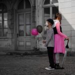 DIY Stoffe Outfit - Harlekin - Schelmy - Luany - Tüllrock - Streifen - Pink - Pantomime