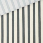 Baumwollstoffe - elastisch - Natur/Anthrazit Streifen