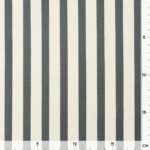 Baumwollstoffe - elastisch - Natur/Anthrazit Streifen