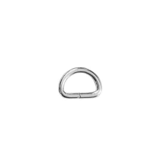 D-Ring Metall - für Gurtband 15 mm - Silber