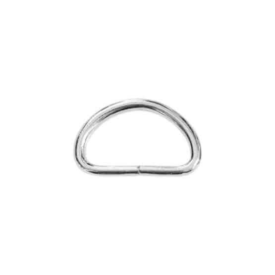 D-Ring Metall - für Gurtband 32 mm - Silber