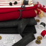 DIY Stoffe Mix - Garne - Knöpfe - Reißverschluss - Label