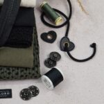 DIY Stoffe Mix - Garne - Knöpfe - Reißverschluss - Label - Kordel